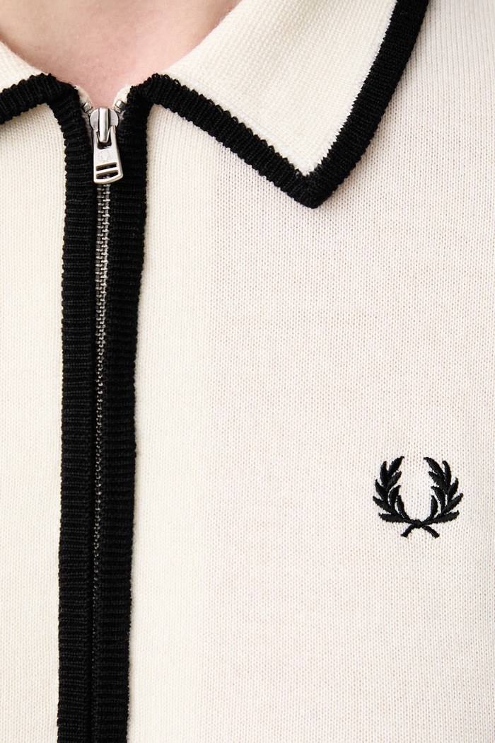 Fred Perry Sweter rozpinany damski z wełną K3122.560
