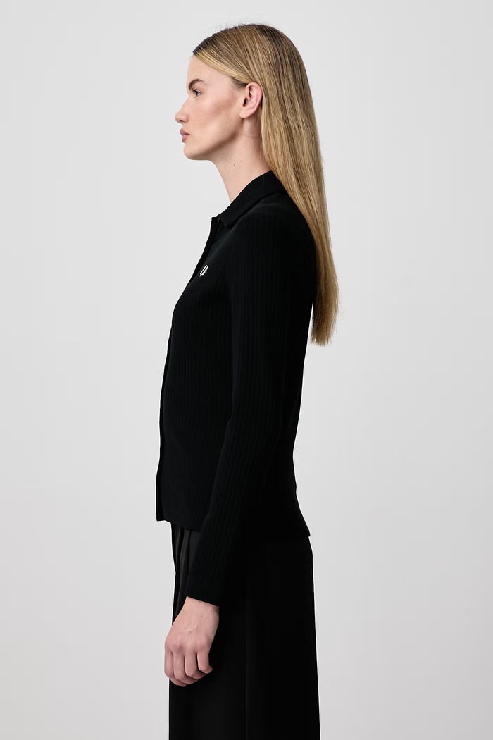 Fred Perry Koszula damska z bawełną G3163.102 czarny AW26