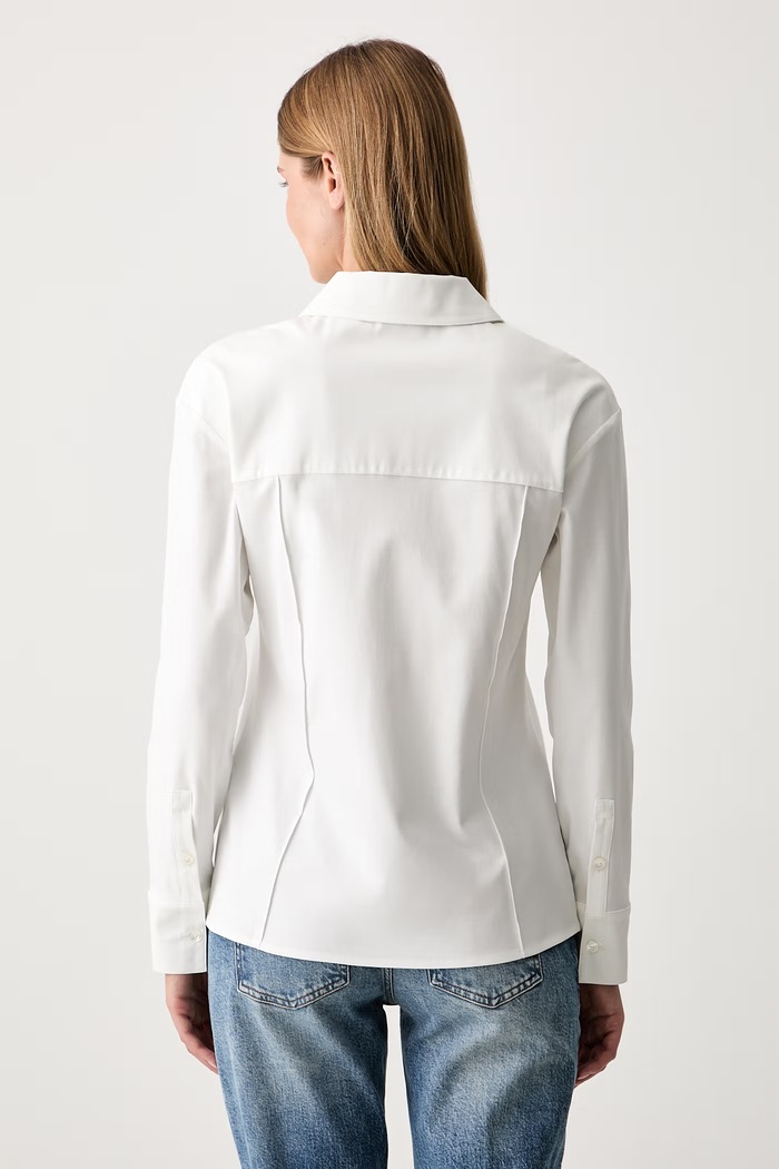 Odzież MM by Max Mara koszula damska bawełniana MMLBALENIO 2626956027600 beżowy