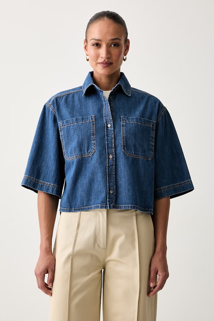 Weekend Max Mara koszula damska jeansowa WKDZANNATA niebieski 2625116111600