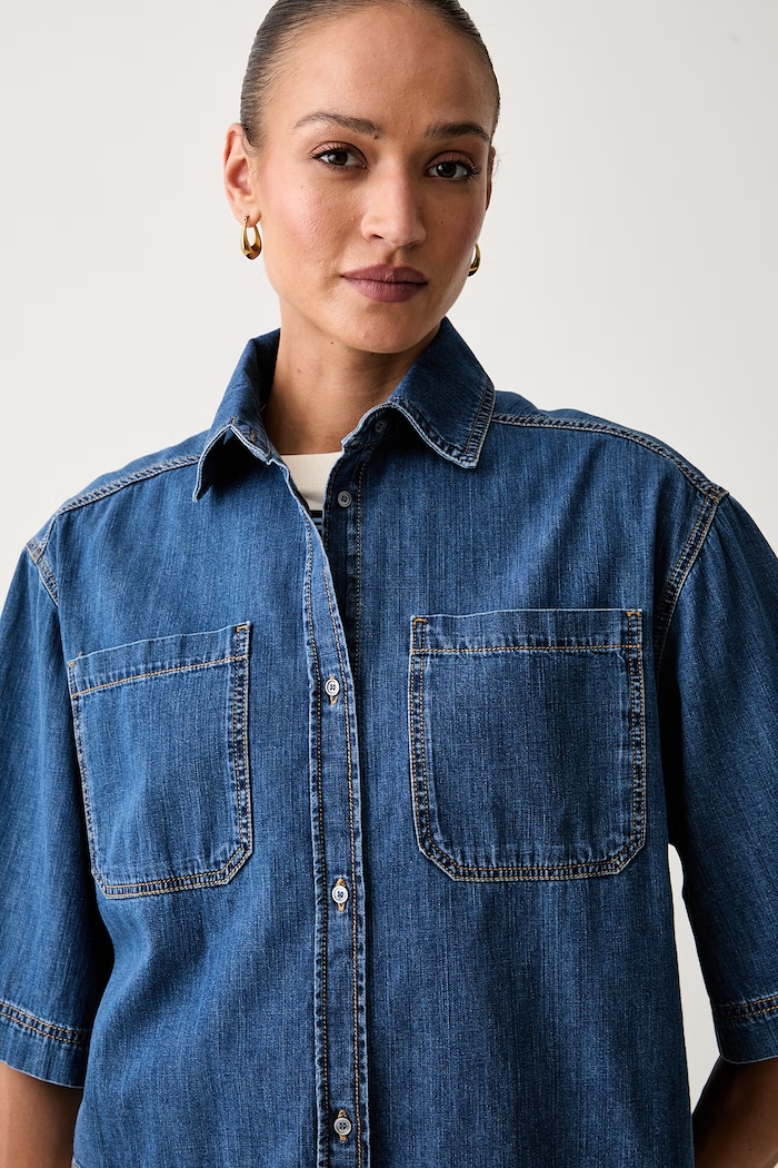 Weekend Max Mara koszula damska jeansowa WKDZANNATA niebieski 2625116111600