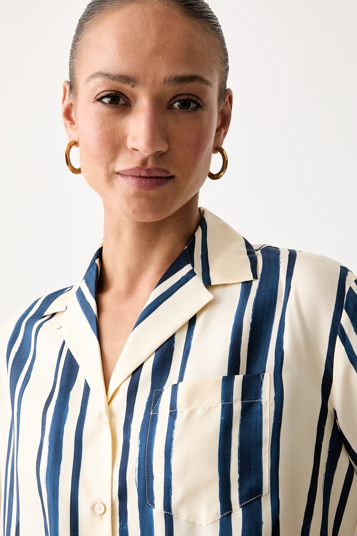 Weekend Max Mara koszula damska jedwabna WKDCORONA granatowy 2625116071600