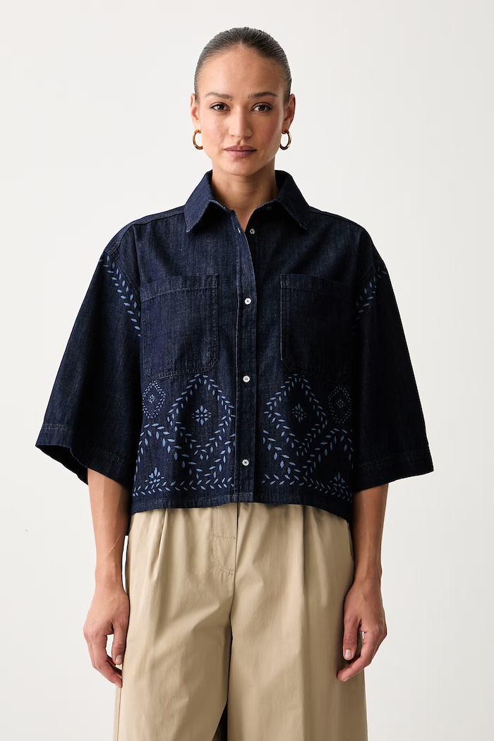 Weekend Max Mara koszula damska jeansowa WKDALARE granatowy 2625116011600