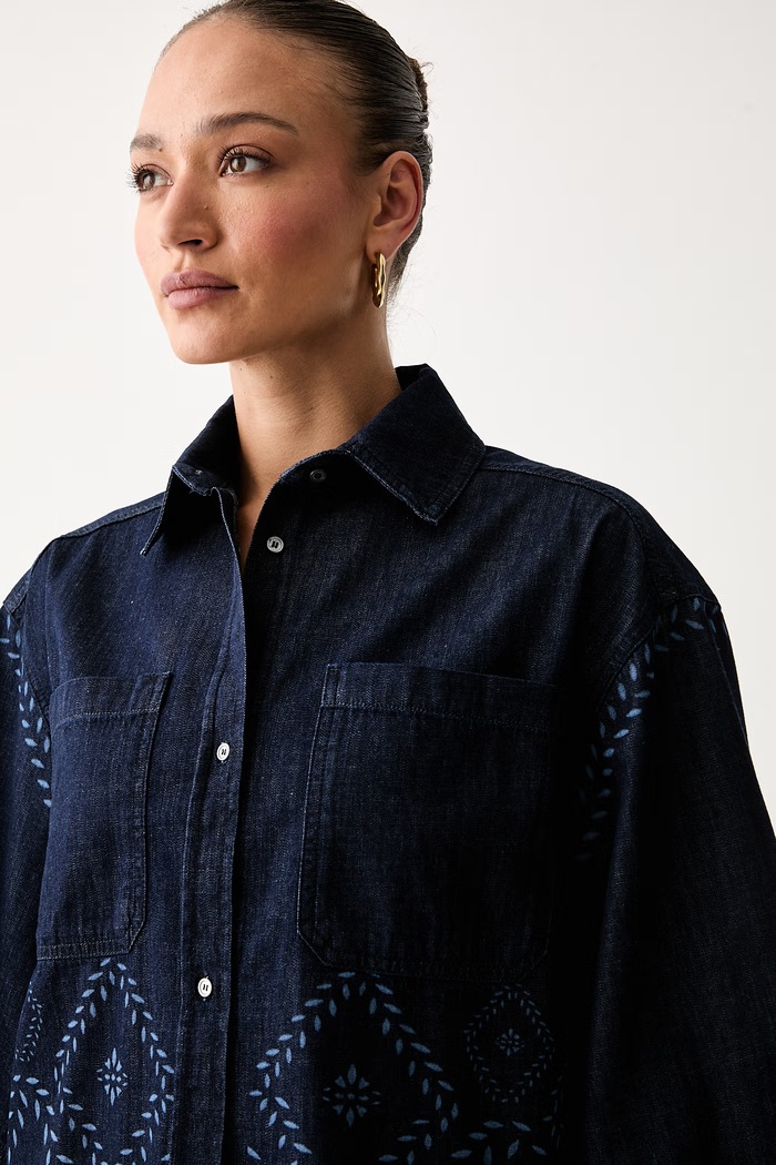 Weekend Max Mara koszula damska jeansowa WKDALARE granatowy 2625116011600