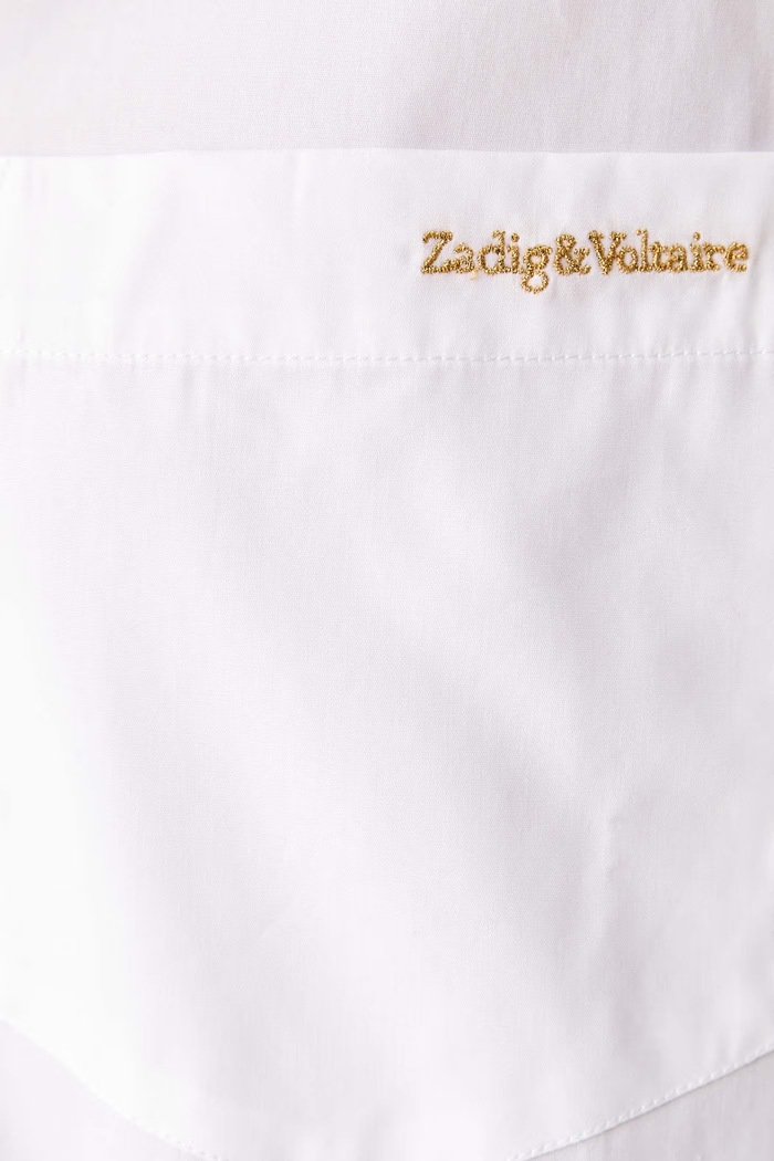 Πουκάμισο γυναικείο βαμβακερό Zadig&Voltaire λευκό WWSH02335