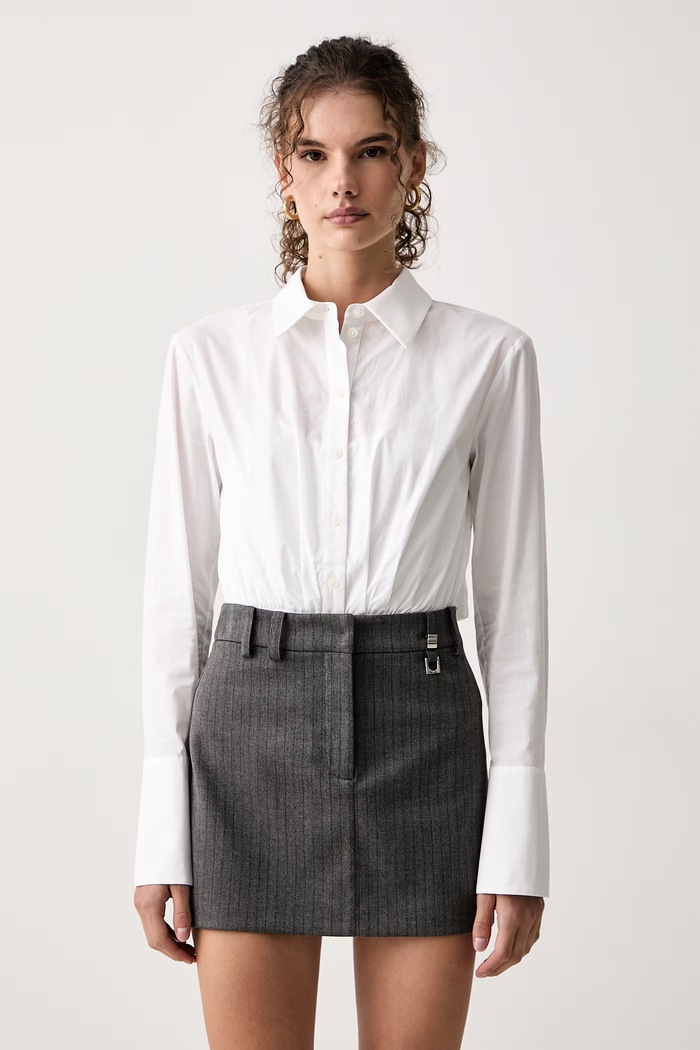 Patrizia Pepe Body damskie z bawełną biały 8C0034.C8004