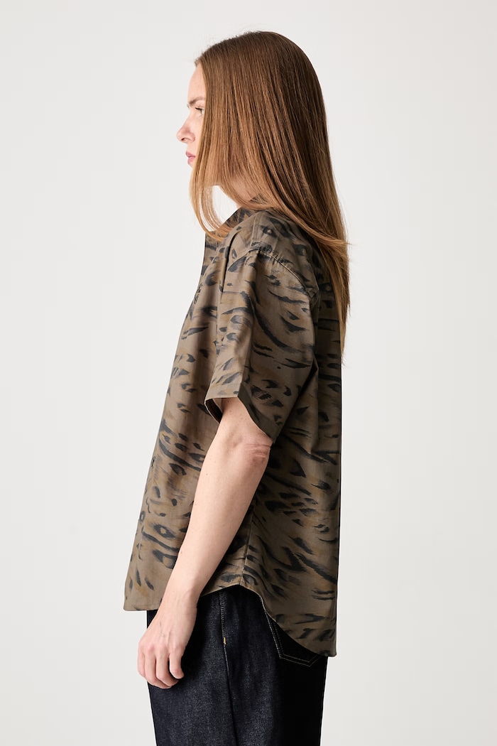 Carhartt WIP W S/S Travon koszula z lyocellem męska I036794 zielony AW26