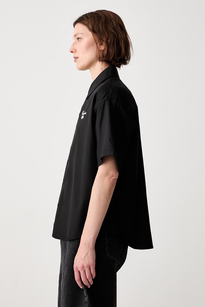 Carhartt WIP W S/S Travon koszula z lyocellem męska I036794 czarny AW26