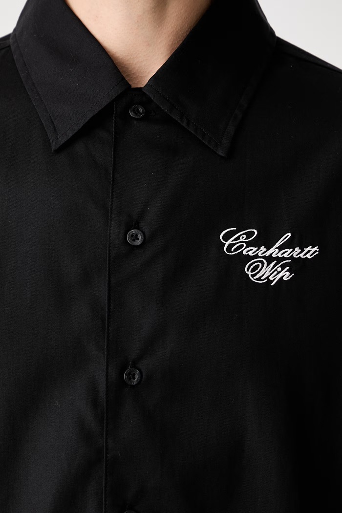 Carhartt WIP W S/S Travon koszula z lyocellem męska I036794 czarny