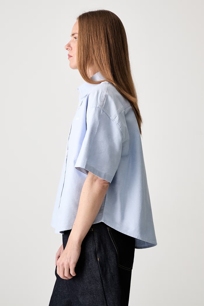 Carhartt WIP W S/S Kaia koszula bawełniana damska I036795 niebieski AW26
