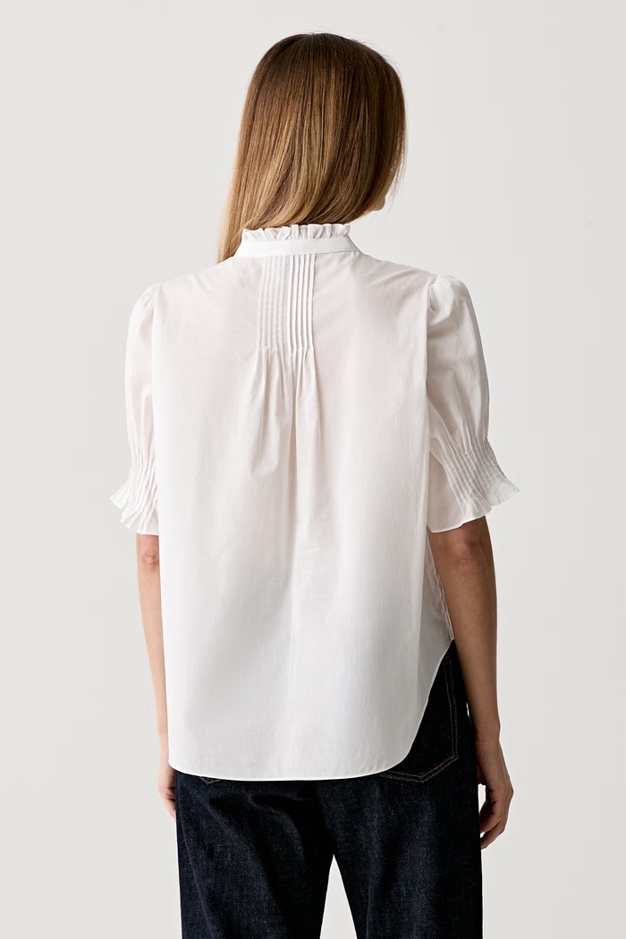 Odzież rag & bone koszula damska bawełniana Dakota RAG026PSMSW biały