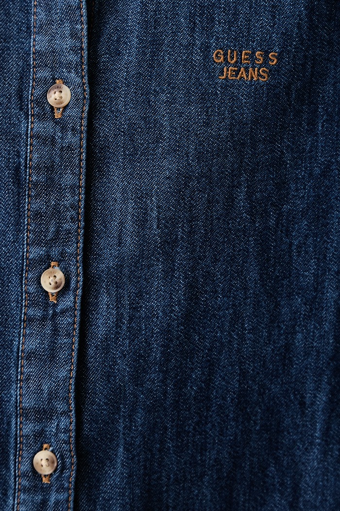 Koszula damska jeansowa Guess Jeans granatowy W6YH02.D1190