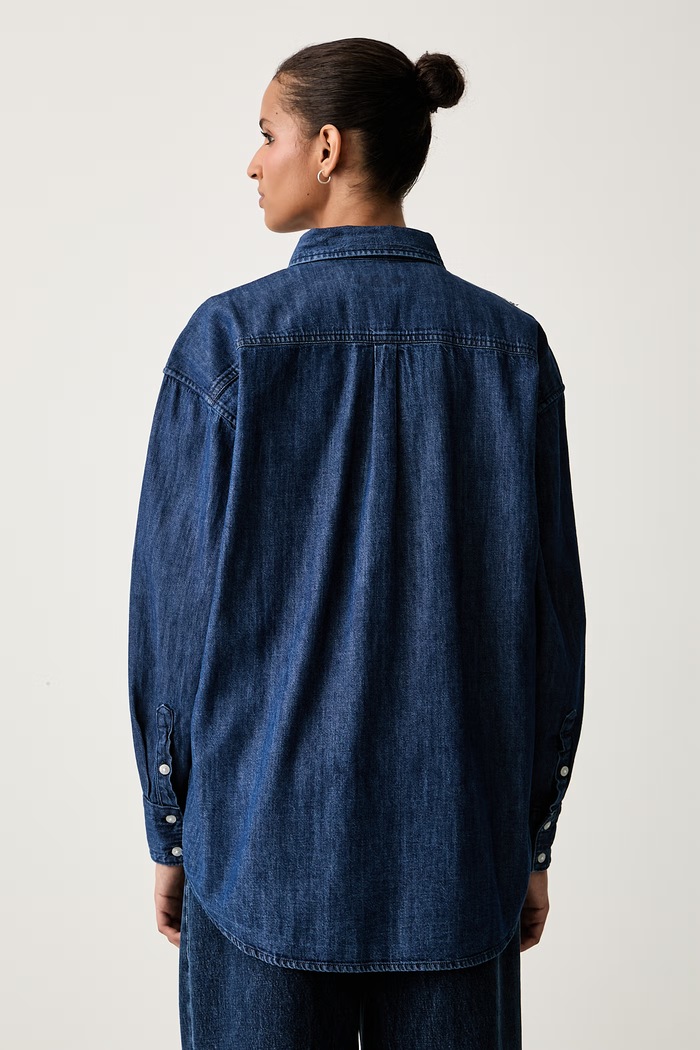 Odjeća Guess Jeans košulja za žene od pamuka W6YHC2.D1195 plava