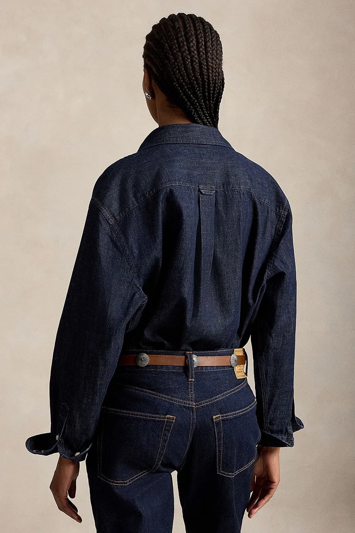 Polo Ralph Lauren koszula damska jeansowa 211B17136 granatowy AW26