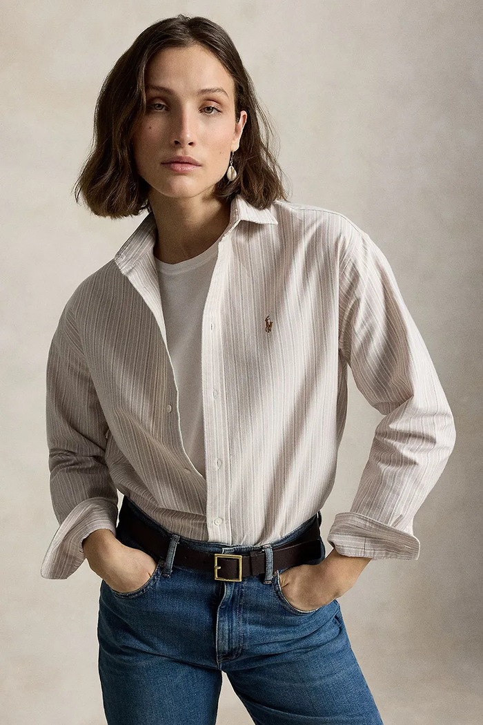 Polo Ralph Lauren koszula oxford damska bawełniana różowy 211B21507