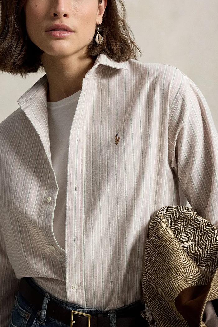 Polo Ralph Lauren koszula oxford damska bawełniana różowy 211B21507