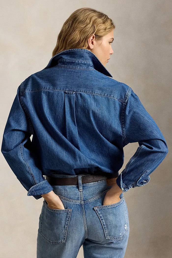 Polo Ralph Lauren koszula damska jeansowa 211B17146 niebieski AW26