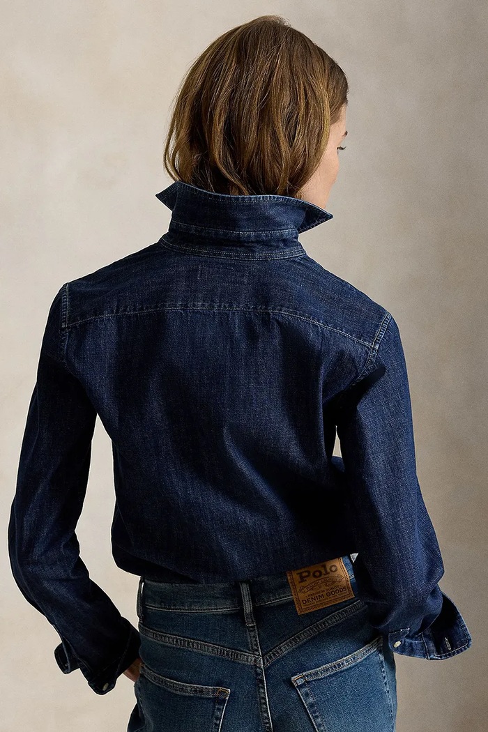 Polo Ralph Lauren koszula damska jeansowa 211B17137 granatowy AW26