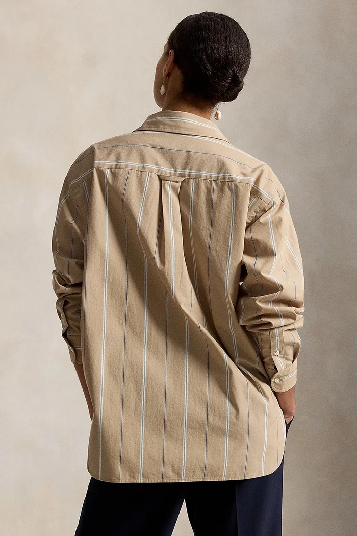 Polo Ralph Lauren koszula damska bawełniana 211B17125 beżowy AW26