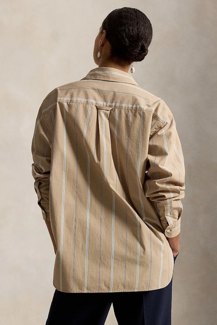 Polo Ralph Lauren koszula damska bawełniana 211B17125 beżowy AW26
