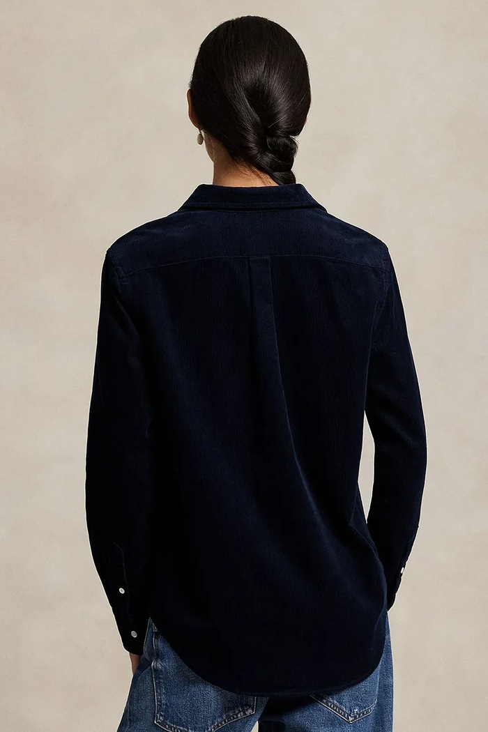Polo Ralph Lauren koszula damska bawełniana 211A93203 granatowy AW26