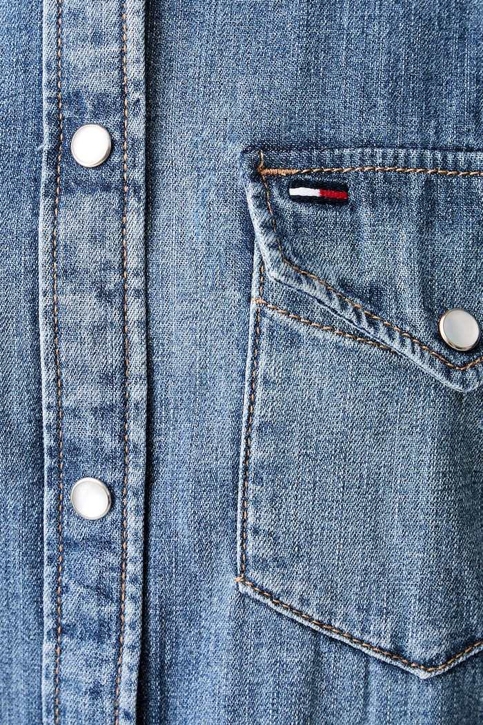 Tommy Jeans női farmer ing DW0DW23486 kék