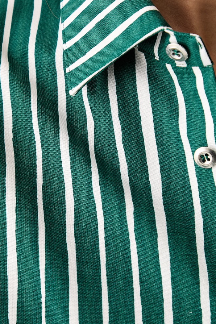 Риза дамска от памук Marimekko зелен 096182