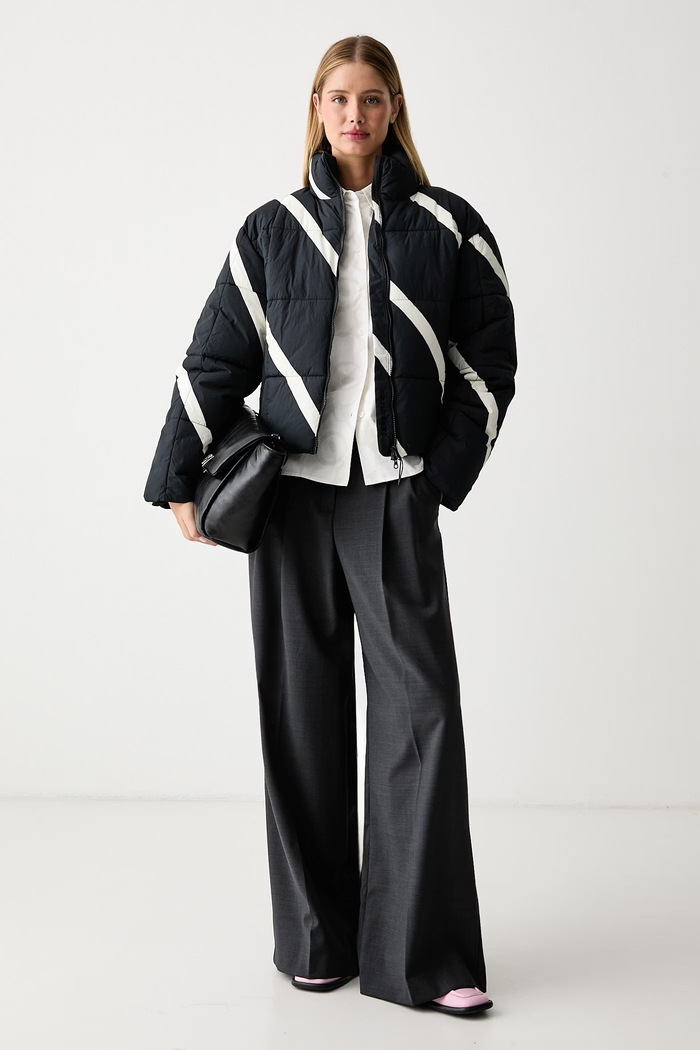 Marimekko Srajca ženska bombažna 096168 bež AW26