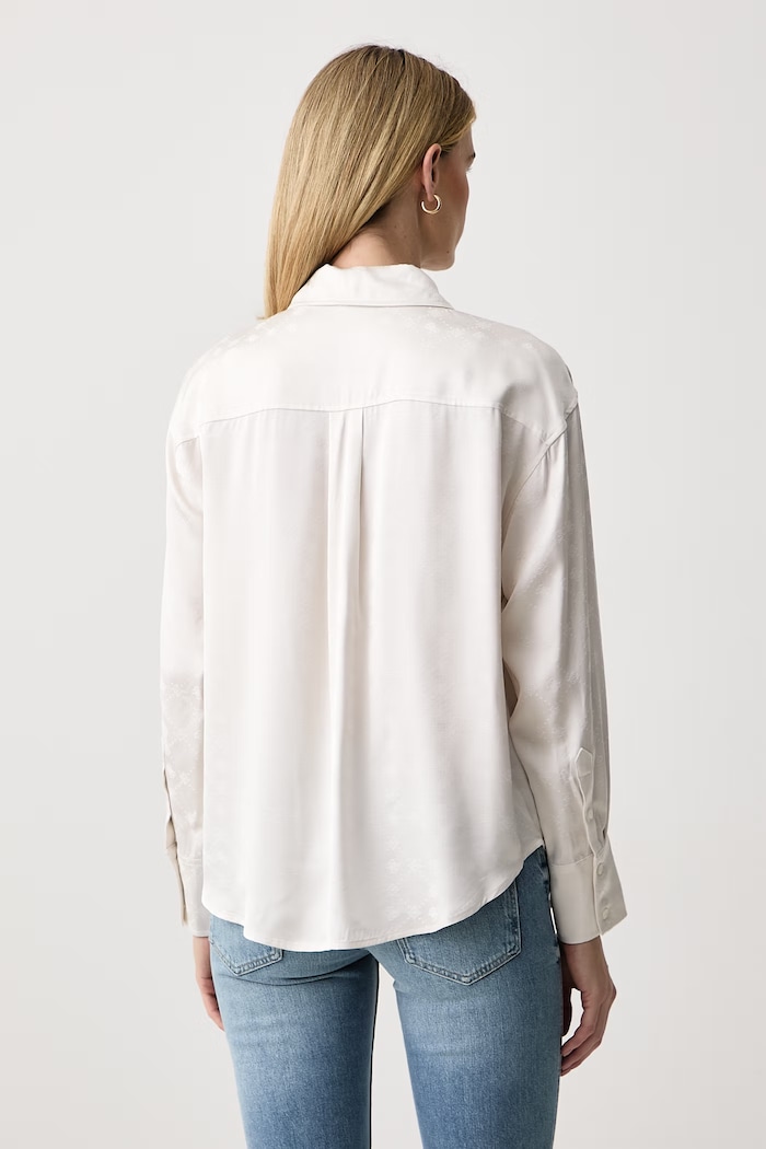 Odzież Guess Koszula damska z wiskozy CAROLYN W6BH46.W4236 beżowy