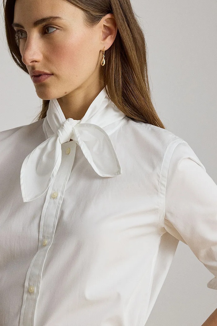 Lauren Ralph Lauren рубашка для женщин из хлопка белый 200P13874