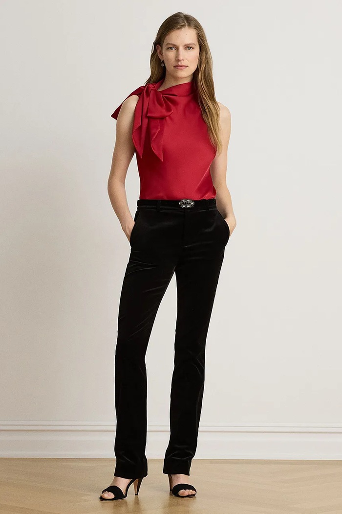 Odzież Lauren Ralph Lauren Bluzka damska 200B20889 czerwony