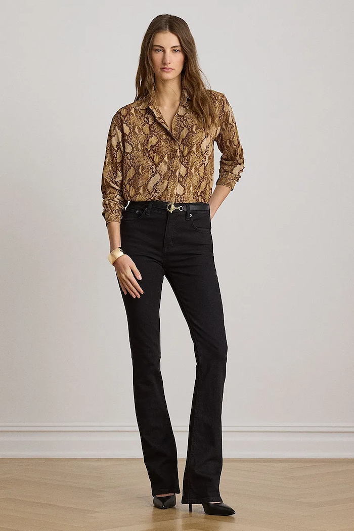 Lauren Ralph Lauren koszula damska 200P14028 brązowy