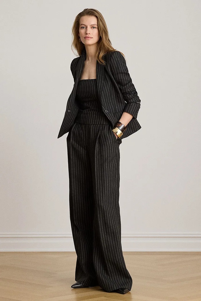 Odzież Lauren Ralph Lauren bluzka damska lniana 200P13721 czarny