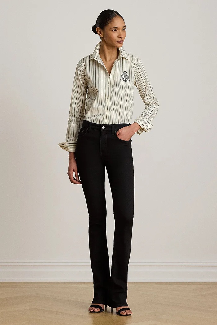 Odzież Lauren Ralph Lauren koszula damska bawełniana 200P13720 beżowy