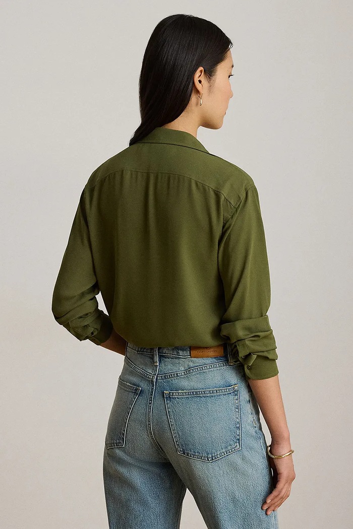 Lauren Ralph Lauren koszula damska 200P10130 zielony AW26