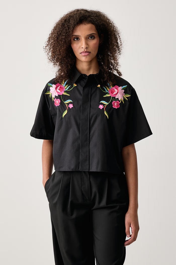 Kenzo Сорочка жіноча бавовняна чорний FG62CH3029L2
