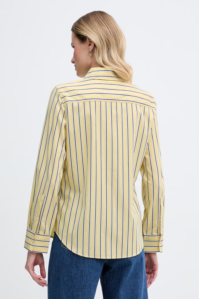 Odzież Tommy Hilfiger koszula damska bawełniana WW0WW51155 żółty