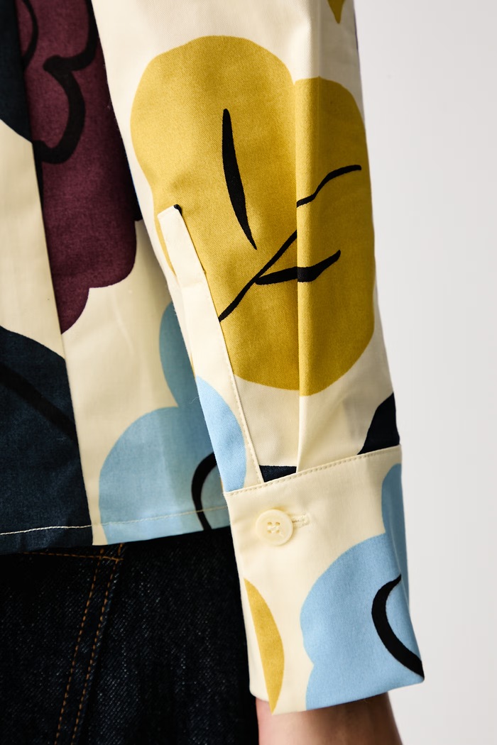 Koszula damska z bawełną Marimekko beżowy 096013