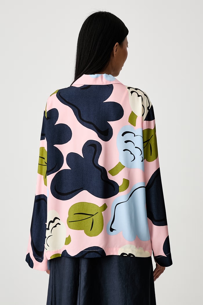 Odjeća Marimekko košulja za žene od viskoze 095977 šarena