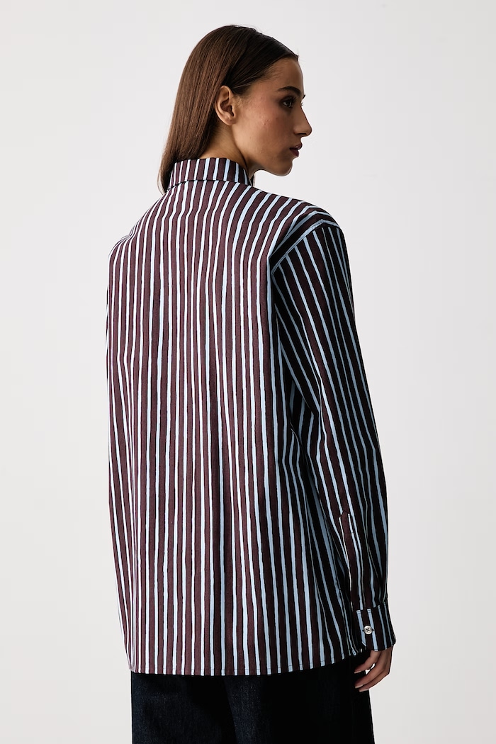 Odzież Marimekko Koszula damska bawełniana 095896 niebieski