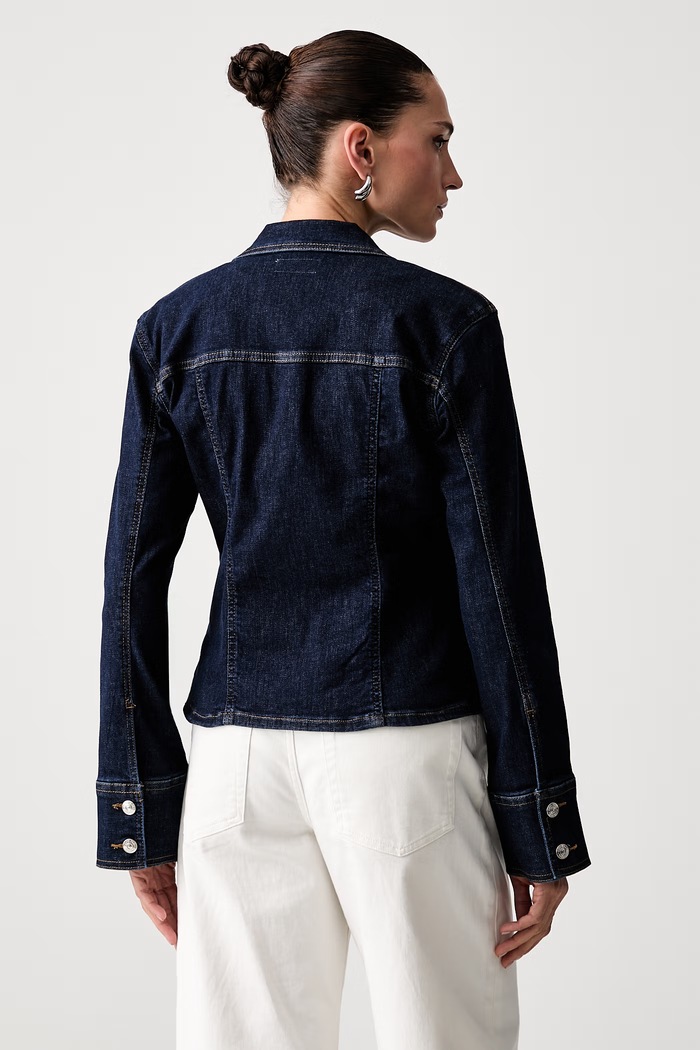 Odjeća Calvin Klein Jeans košulja za žene traper LV047G749G mornarsko plava