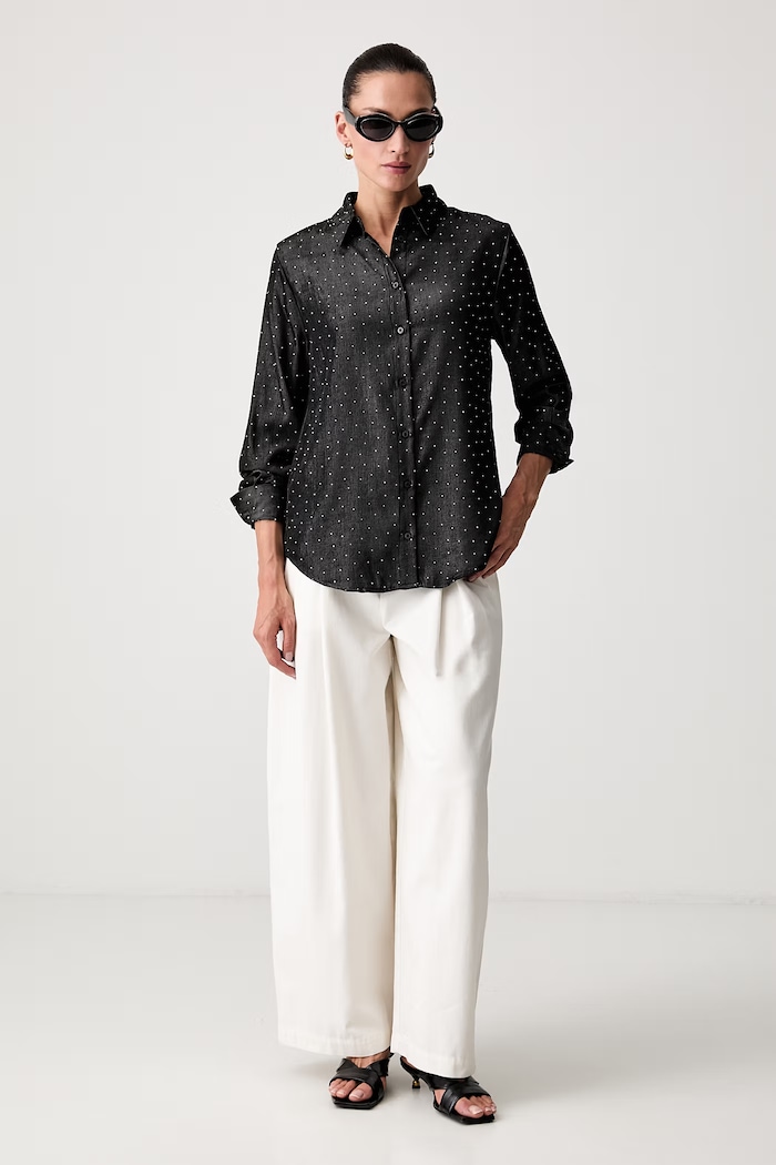 Guess рубашка для женщин LUCIA W6YH26.W2948 чёрный AW26