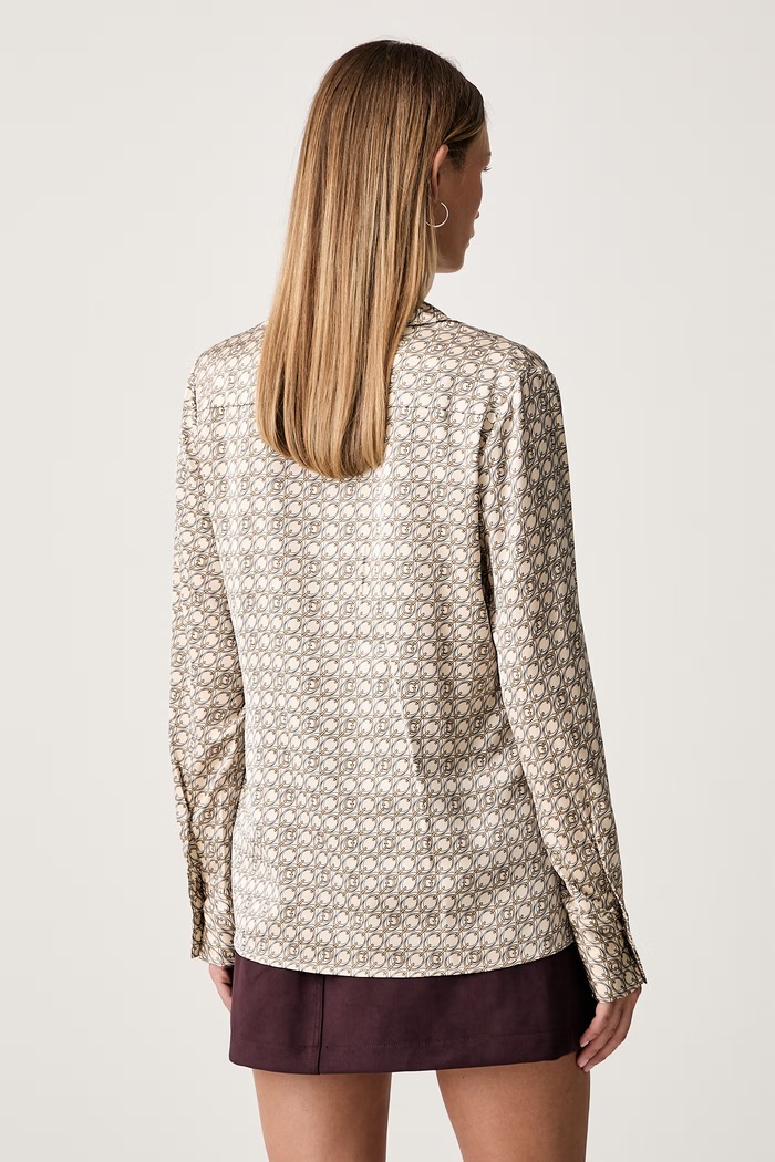 Îmbrăcăminte Guess cămașă pentru femei NEW CONCETTA W6YH23.W2946 bej