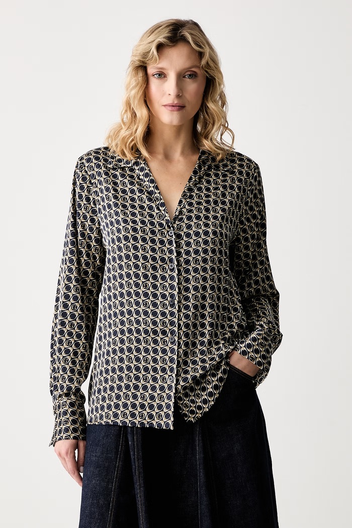 Guess πουκάμισο γυναικείο NEW CONCETTA μαύρο W6YH23.W2946