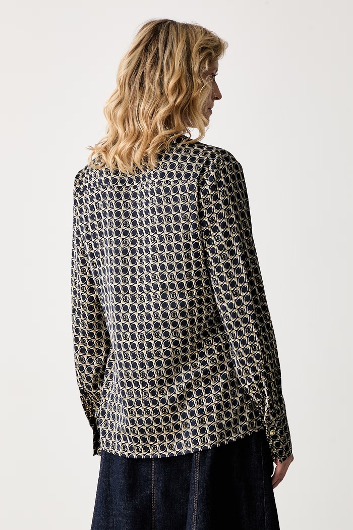 Ρούχα Guess πουκάμισο γυναικείο NEW CONCETTA W6YH23.W2946 μαύρο