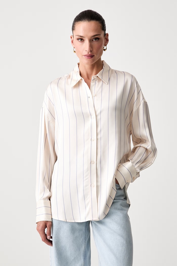 Guess рубашка для женщин с вискозой DOMINIQUE бежевый W6YH21.W2944