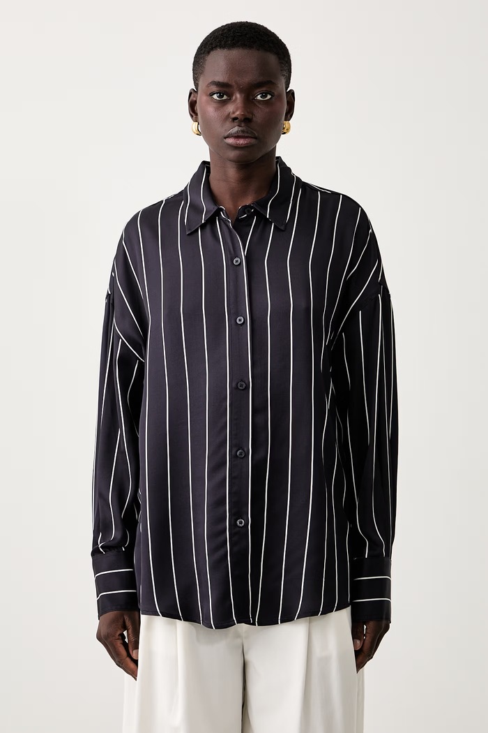Guess košeľa dámska s viskózou DOMINIQUE tmavomodrá W6YH21.W2944