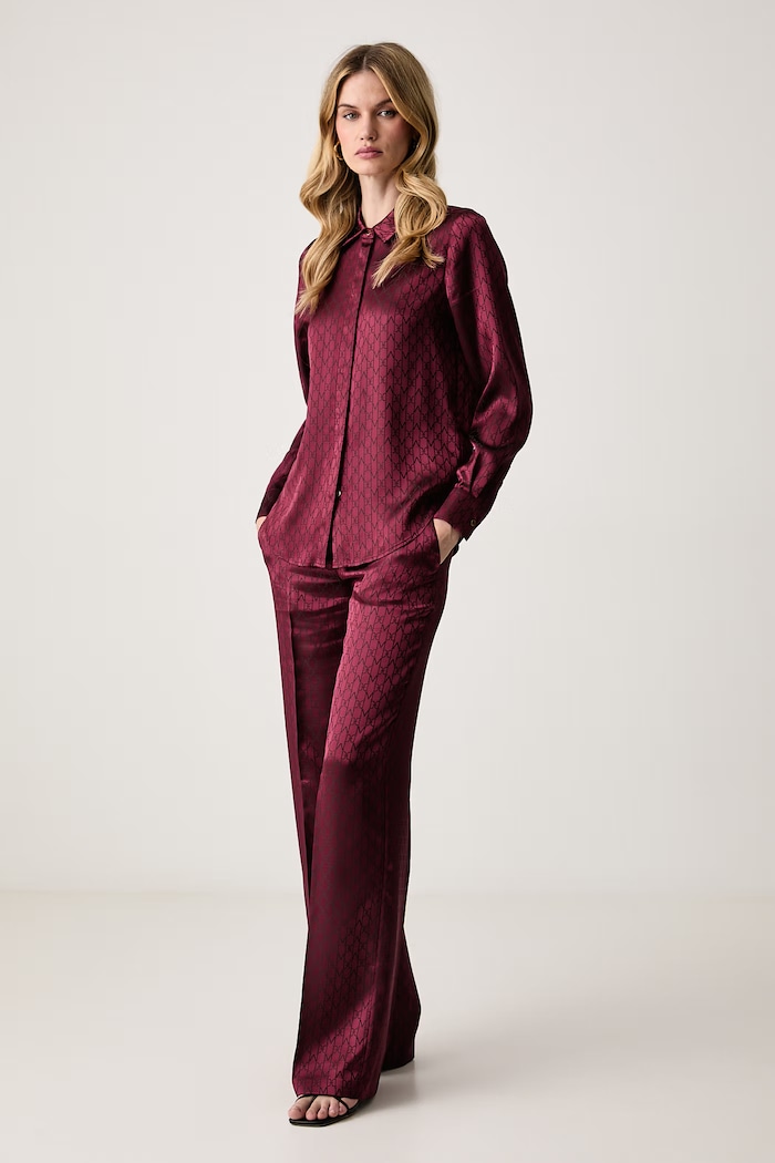 Marciano by Guess Koszula damska z wiskozą MELISSA G6BH09.W4874 bordowy AW26
