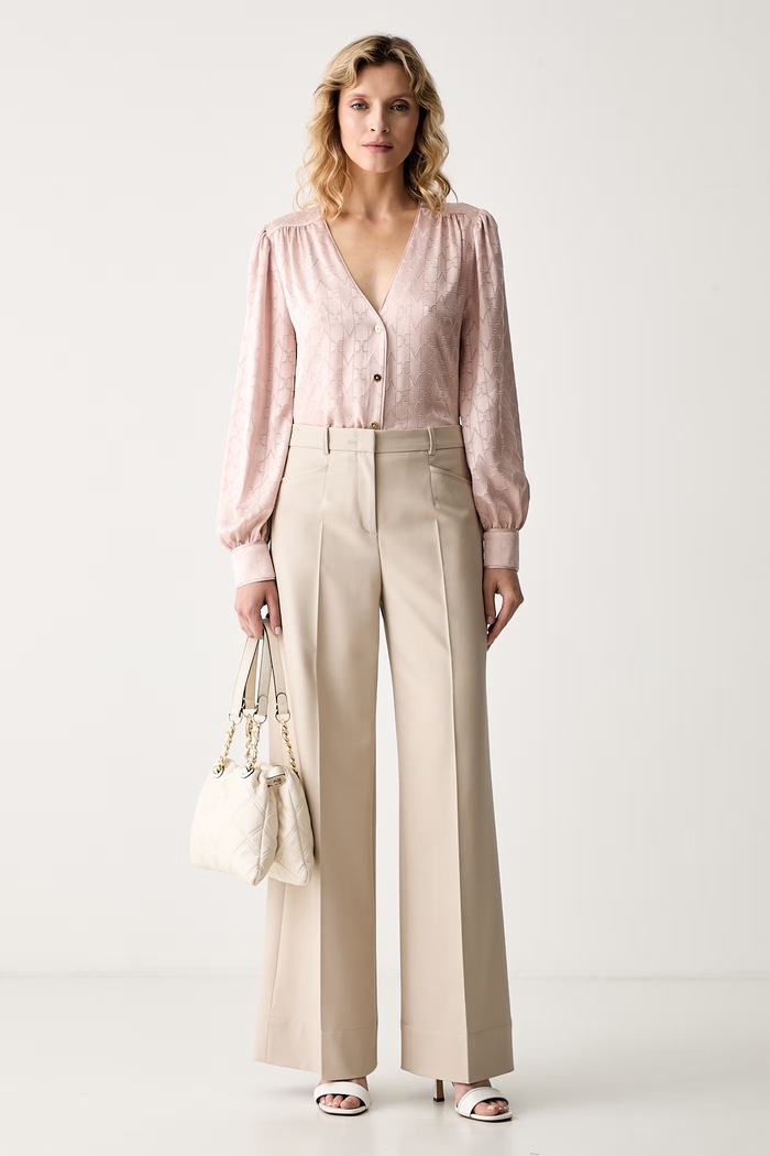 Marciano by Guess πουκάμισο γυναικείο με βισκόζη HADIL G6YH17.W3248 ροζ AW26