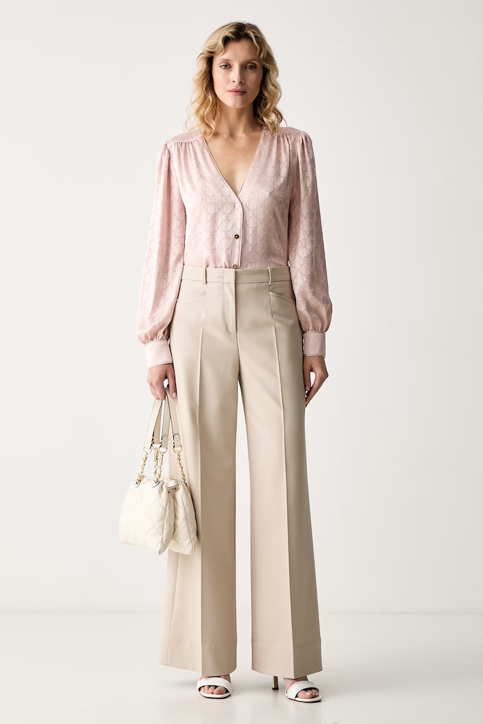 Marciano by Guess πουκάμισο γυναικείο με βισκόζη HADIL G6YH17.W3248 ροζ AW26